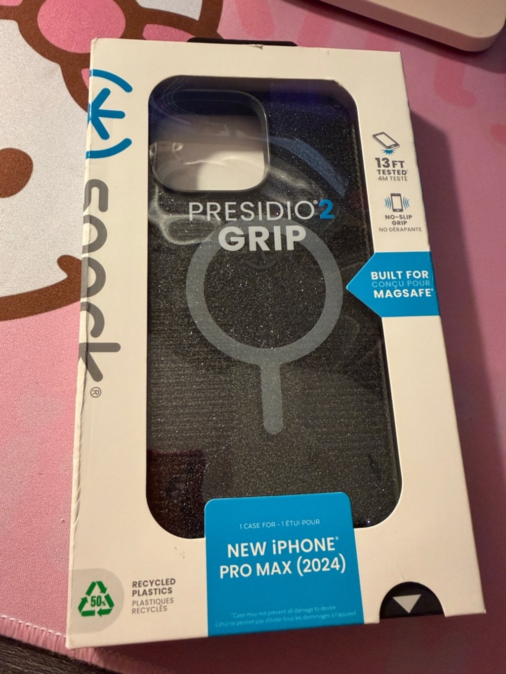 speck Presidio2 Grip Case for New iPhone Pro Max (2024) - Black